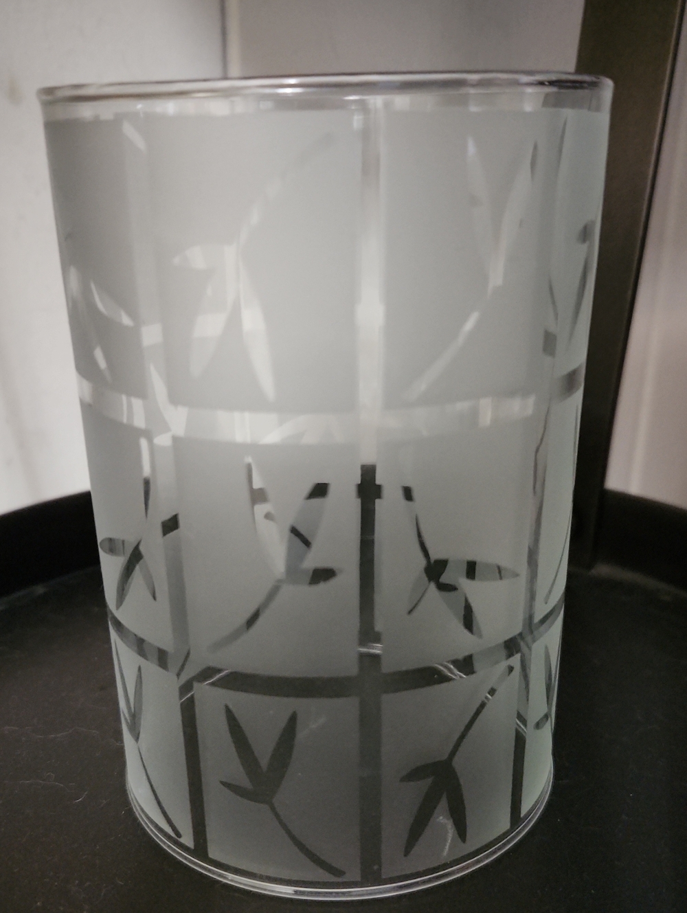 Partylite Bamboo Wall Sconce Etched Glass Replacement Globe